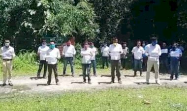 দিহিং পাটকাই বৰ্ষাৰণ্যৰ সুৰক্ষাৰ দাবীত ডিগবৈত সদৌ অসম চুতীয়া ছাত্ৰ সন্হাৰ মানৱ শৃংখল