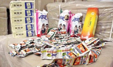 গোলাঘাটত বৃহৎ পৰিমাণৰ গুটখা আৰু জৰ্দা জব্দ