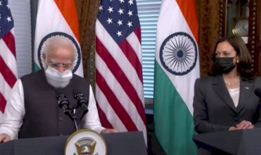 PM Narendra Modi Meets US Vice President Kamala Harris during his official visit to US