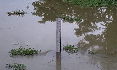 উজনিত নিম্নগামী ব্ৰহ্মপুত্ৰ নদীৰ জলপৃষ্ঠ  : নিমাতীঘাটত বিপদসীমাৰ তললৈ নামিল জলপৃষ্ঠ  :