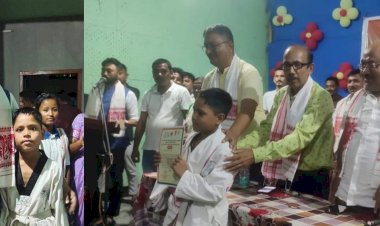 বোকাখাতত কৃৰ্তীমান খেলুৱৈক সম্বৰ্ধনা ভাৰতীয় জনতা পাৰ্টীৰ  :