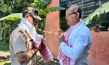 কাজিৰঙাত বন ছহীদ দিৱস উদযাপন  : বন ছহীদ পৰিয়ালক সম্বৰ্ধনা  :