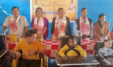 গোলাঘাট পশ্চিম শিক্ষা খণ্ড, বোকাখাতৰ উদ্যোগতো আজি বোকাখাততো সমগ্ৰ শিক্ষাৰ অধীনত দিব্যাংগ ছাত্র-ছাত্রীৰ মাজত সহায়ক সঁজুলি বিতৰণ :