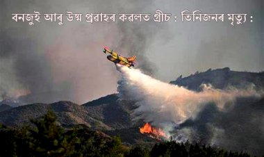 তৃতীয়টো উষ্ম প্ৰৱাহ আৰু বনজুইৰ কৱলত গ্ৰীচৰ : অগ্নিনিৰ্বাপক বিমান দুৰ্ঘটনাগ্ৰস্ত  : তিনিজনৰ  মৃত্যু :