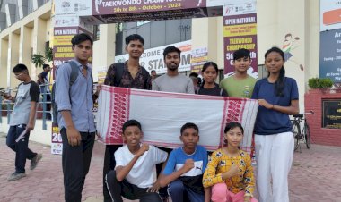 উত্তৰ প্ৰদেশৰ নয়ডাৰ ইনড'ৰ ষ্টেডিয়াত অনুষ্ঠিত  মুক্ত ৰাষ্ট্ৰীয় টাইকোৱাণ্ডো প্ৰতিযোগিতাত অসম দলৰ সাফল্য  : ৮ জন খেলুৱৈৰ স্থান লাভ  :