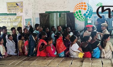 সন্ধিয়া ৯ বজালৈকে কাজিৰঙা সমষ্টিৰ বোকাখাতত ভোটগ্ৰহনৰ হাৰ ৭৪.২০ শতাংশ  : ভোটগ্ৰহন শান্তিপুৰ্ণ  :