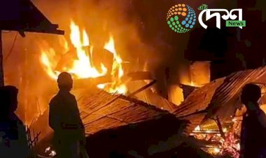 বহাগ বিহুৰ প্ৰথম দিনাই বোকাখাতত অগ্নিকাণ্ড : জুইত জাহ যায় এটা বাসগৃহ :