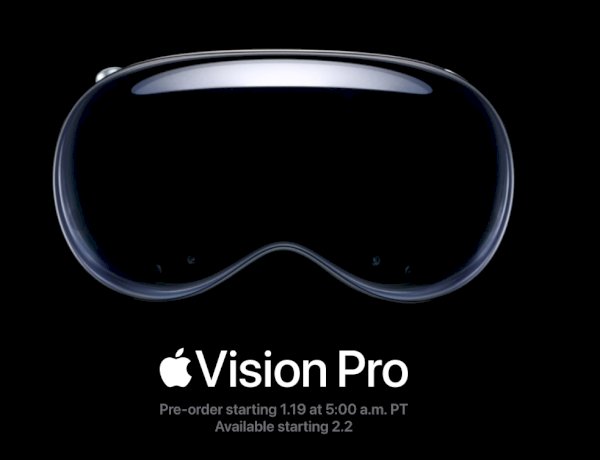 Pre booking for  Apple Vision Pro Headset : Scheduled for release on February 2