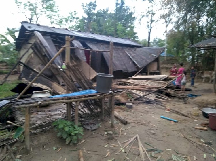 ঢেকিয়াজুলিত বন্যহস্তীৰ তাণ্ডৱ