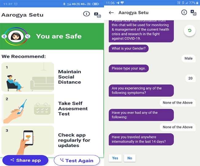 ब्‍लूटूथ व लोकेशन ऑन रखने के बाद ‘आरोग्‍य सेतु’ एप करता है काम