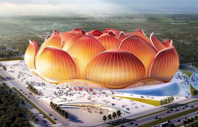 চীনত নির্মাণ আৰম্ভ বিশ্বৰ সর্ববৃহৎ ফুটবল ষ্টেডিয়াম