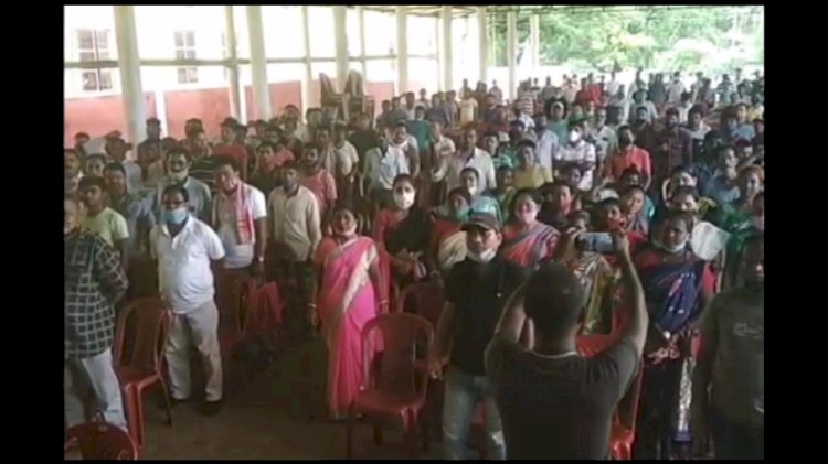 উত্তৰ-পূৱ কয়লা ক্ষেত্ৰ সুৰক্ষাৰ দাবীৰে মাৰ্ঘেৰিটা সাংবাদিক সন্থাৰ উদ্যোগত লিডুত গণ অভিবৰ্ত্তন