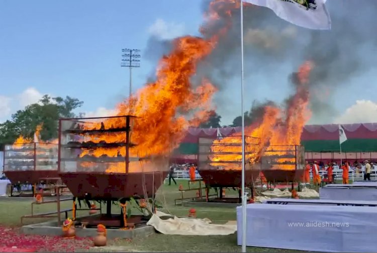2479 rhino horns burned into ashes in Assam on the occasion of World Rhino Day.