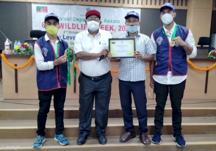 বোকাখাতৰ জে ডি এছ জি মহাবিদ্যালয়ৰ ৰাষ্ট্ৰীয় সেৱা যোজনাৰ স্বেচ্ছাসেৱকলৈ স্বীকৃতি  :   বন্যপ্ৰাণী সপ্তাহৰ সামৰণী অনুষ্ঠানত  বিশেষ বঁটা  প্ৰদান  :