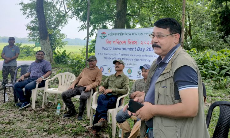 কাজিৰঙা ৰাষ্ট্ৰীয় উদ্যানত আজিৰে পৰা দুদিনীয়াকৈ উদযাপিত হৈছে বিশ্ব পৰিৱেশ দিৱস : বিশ্ব পৰিৱেশ দিৱসৰ লগত সংগতি ৰাখি ৰাষ্ট্ৰীয় উদ্যানৰ এনিমেল কৰিডৰত চাফাই অভিযান, বৃক্ষ ৰোপণ আৰু কুইজ প্ৰতিযোগিতা  :