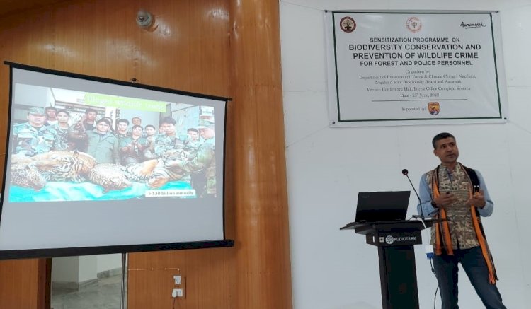 জৈৱ বৈচিত্ৰৰ সংৰক্ষণ আৰু বন্যপ্ৰাণী অপৰাধ নিয়ন্ত্ৰণ সম্পৰ্কত  নাগালেণ্ডত আৰণ্যকৰ বিশেষ কৰ্মশালা : নাগালেণ্ডৰ বনকৰ্মী আৰু আৰক্ষীৰ অংশগ্ৰহন  :