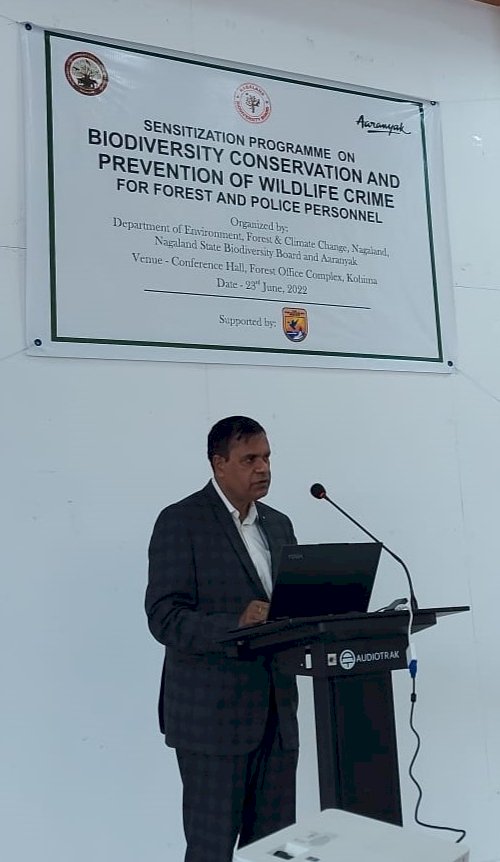 জৈৱ বৈচিত্ৰৰ সংৰক্ষণ আৰু বন্যপ্ৰাণী অপৰাধ নিয়ন্ত্ৰণ সম্পৰ্কত  নাগালেণ্ডত আৰণ্যকৰ বিশেষ কৰ্মশালা : নাগালেণ্ডৰ বনকৰ্মী আৰু আৰক্ষীৰ অংশগ্ৰহন  :
