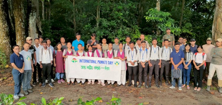 কাজিৰঙা ৰাষ্ট্ৰীয় উদ্যানত আন্ত: ৰাষ্ট্ৰীয় প্ৰাইমেটত দিৱস উদযাপন : স্থানীয় মহাবিদ্যালয়ৰ ছাত্ৰ ছাত্ৰীৰ অংশগ্ৰহন  :