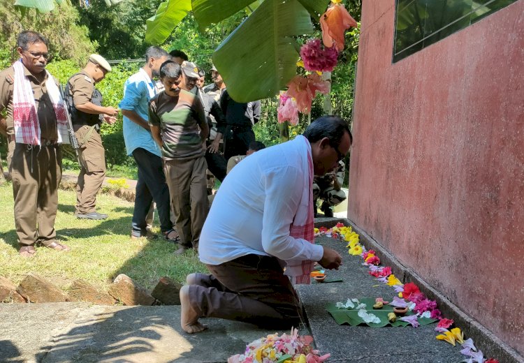 কাজিৰঙাত বন ছহীদ দিৱস উদযাপন  : বন ছহীদ পৰিয়ালক সম্বৰ্ধনা  :