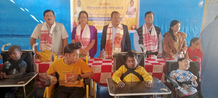 গোলাঘাট পশ্চিম শিক্ষা খণ্ড, বোকাখাতৰ উদ্যোগতো আজি বোকাখাততো সমগ্ৰ শিক্ষাৰ অধীনত দিব্যাংগ ছাত্র-ছাত্রীৰ মাজত সহায়ক সঁজুলি বিতৰণ :