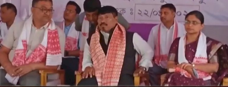 বোকাখাতৰ বৰচাপৰি চাহ বাগিচাত বিদ্যুত উপ কেন্দ্ৰৰ শিলান্যাস মন্ত্ৰী অতুল বৰাৰ  :