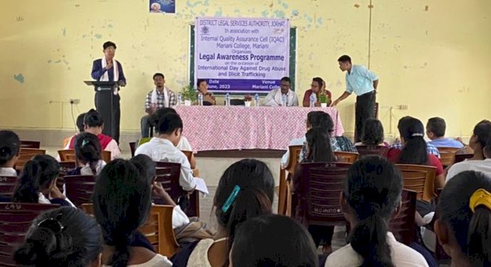 যোৰহাট জিলা আইনসেৱা প্ৰাধিকৰণৰ দ্বাৰা ড্ৰাগছ  বিৰোধী সজাগতা অভিযান  :