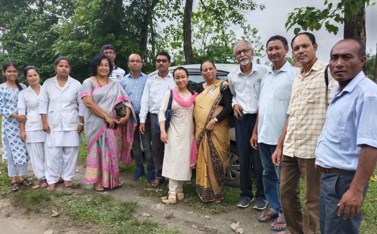 ৰ'টাৰী ক্লাবৰ উদ্যোগত নদীপৰীয়া গোলোং পাঠৰি অঞ্চলত বিনামূলীয়া স্বাস্থ্য আৰু চকু চিকিৎসা শিবিৰ :