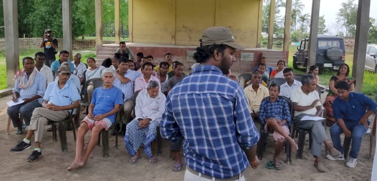 উজনি অসমত হাতী মানুহৰ সংঘাত প্ৰশমনৰ বাবে আৰণ্যকৰ গজ কথাৰ অভিযান :