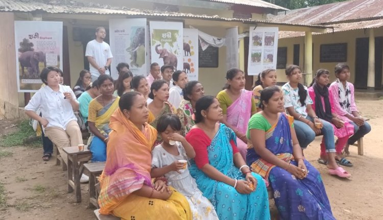 উজনি অসমত হাতী মানুহৰ সংঘাত প্ৰশমনৰ বাবে আৰণ্যকৰ গজ কথাৰ অভিযান :