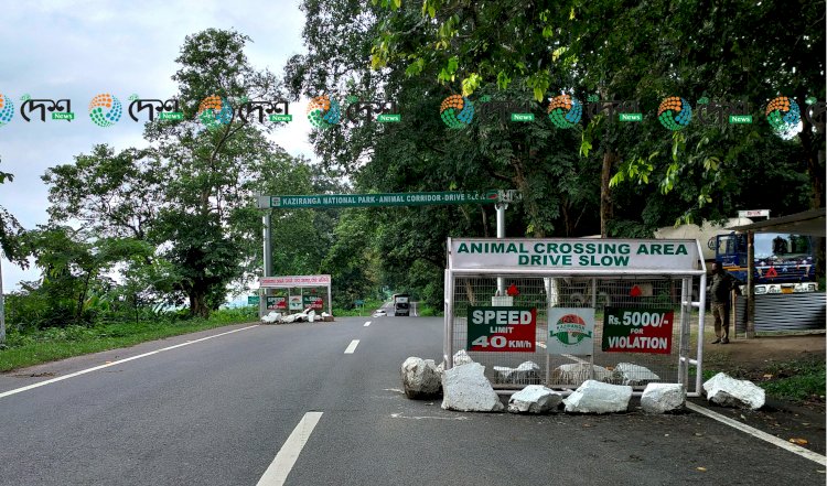 কাজিৰঙা ৰাষ্ট্ৰীয় উদ্যানৰ ৪০ শতাংশ প্লাৱিত : ১১ টা বন্যপ্ৰাণীৰ মৃত্যু :  সষ্টম বনকৰ্মী :