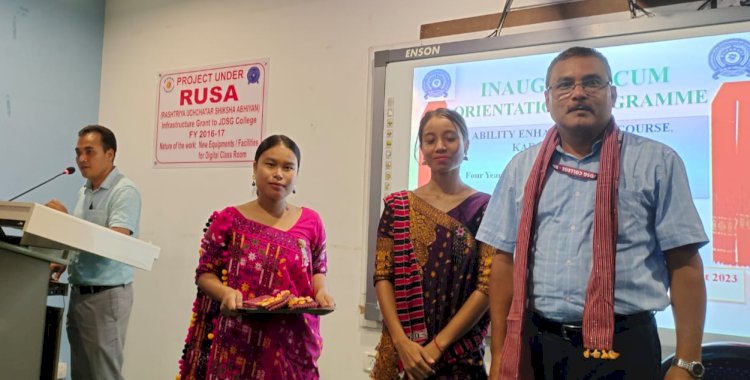 বোকাখাতৰ জে.ডি. এছ. জি. মহাবিদ্যালয়ত কাৰবি ভাষাৰ বিশেষ পাঠ্যক্ৰমৰ শুভাৰম্ভ  :