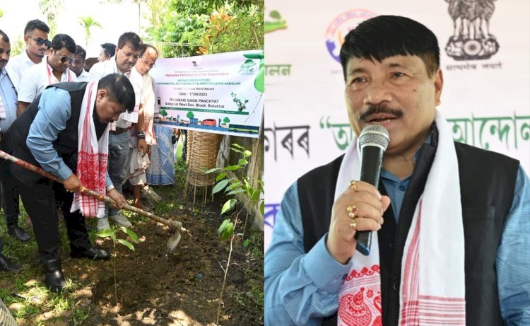 বোকাখাতৰ অমৃত বৃক্ষ আন্দোলনৰ কাৰ্যসুচীত মন্ত্ৰী অতুল বৰাৰ বৃক্ষ ৰোপণ : বোকাখাতৰ খণ্ড প্ৰাথমিক স্বাস্থ্য কেন্দ্ৰৰ নতুন ভৱনৰ শিলান্যাস সম্পাদন :