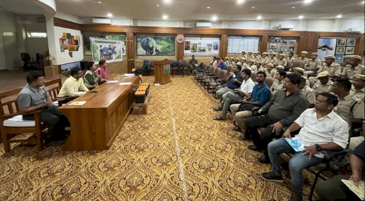 Training on RhoDIS (Rhino DNA Indexing System) at Kaziranga National Park & Tiger Reserve.