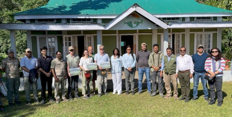 ফৰাচী দেশৰ ইণ্ডো-পেচিফিক উদ্যান আৰু জৈৱ বৈচিত্ৰ্য অংশীদায়ীত্ব গোটৰ বিশেষজ্ঞৰ দলৰ কাজিৰঙা ৰাষ্ট্ৰীয় উদ্যান পৰিদৰ্শন  :