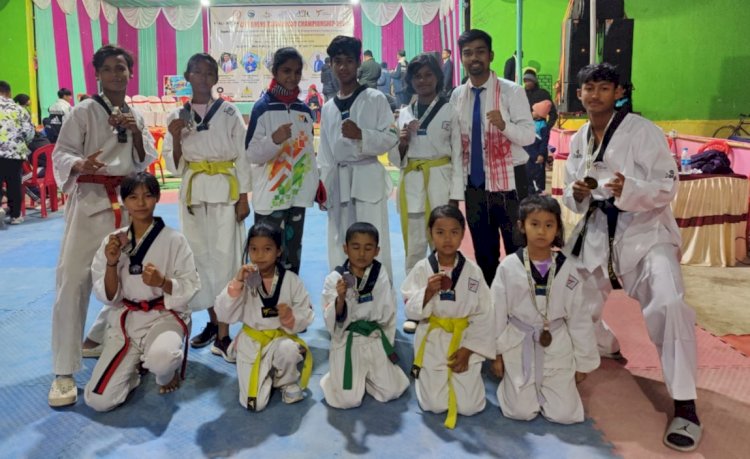 প্ৰথম সদৌ অসম চিলড্ৰেন টাইকোৱাণ্ডো প্ৰতিযোগিতাত বোকাখাত জিলা টাইকোৱাণ্ডোৰ খেলুৱৈৰ সফলতা :