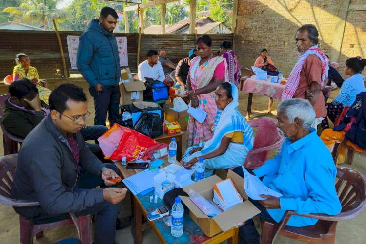 বোকাখাতত গ্ৰাছ আৰু শ্বেতা সংগীতা হেলথ কেয়াৰৰ উদ্যোগত বিনামূলীয়া স্বাস্থ্য শিৱিৰ :   Bhabananda Kalita :  Aiidesh News : 20 January 2024  :