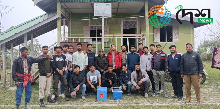 ব্ৰহ্মপুত্ৰৰ চাপৰিত কাজিৰঙা ৰাষ্ট্ৰীয় উদ্যান কৰ্তৃপক্ষৰ উদ্যোগত গৰু ম'হক প্ৰতিষেধক প্ৰদান :