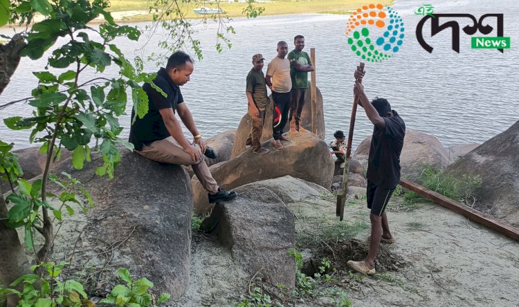 ব্ৰহ্মপুত্ৰৰ জলপৃষ্ঠ জোখাৰ বাবে বোকাখাতৰ ধনশিৰিমুখ আৰু কাজিৰঙা ৰাষ্ট্ৰীয় উদ্যানৰ ডিফলুমুখত কেন্দ্ৰীয় জল আয়োগৰ স্কেল সংস্থাপন :