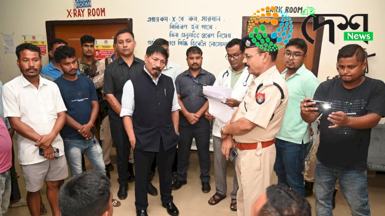 বোকাখাতৰ পানবাৰীৰ কৃষিপাম নিগমত থকা চি আৰ পি এফ শিৱিৰত সন্দেহযুক্ত গ্ৰেনেড বিস্ফোৰণ  : তিনিজন জোৱান আহত  :