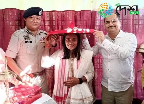 বিশ্বকাপ জয় কৰি বোকাখাতৰ কান্ধুলিমাৰী গাওঁৰ নিজা বাসগৃহত উমা ছেত্ৰী : স্থানীয় দল সংগঠনৰ উষ্ম আদৰণী :