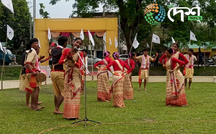 বোকাখাতৰ ৰজাবাৰীত জাতীয়তাবাদী যুৱ ছাত্র পৰিষদে বোকাখাত জিলা সমিতিৰ উদ্যোগত সম্প্ৰীতিৰ বাৰ্তাৰে ব’হাগ নামেৰে ব'হাগ বিহু উদযাপন :