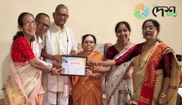 बोकाखात पूवति साहित्य सभा द्वारा वरिष्ठ एवं आजीवन सदस्यों का सम्मान :